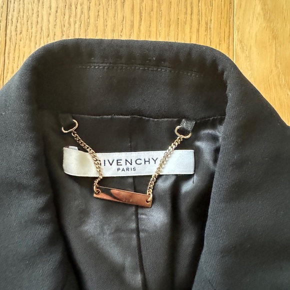 Givenchy Black Stretch Cady Jacket with Peplum FR 42/ US 10 - Picture 3 of 5
